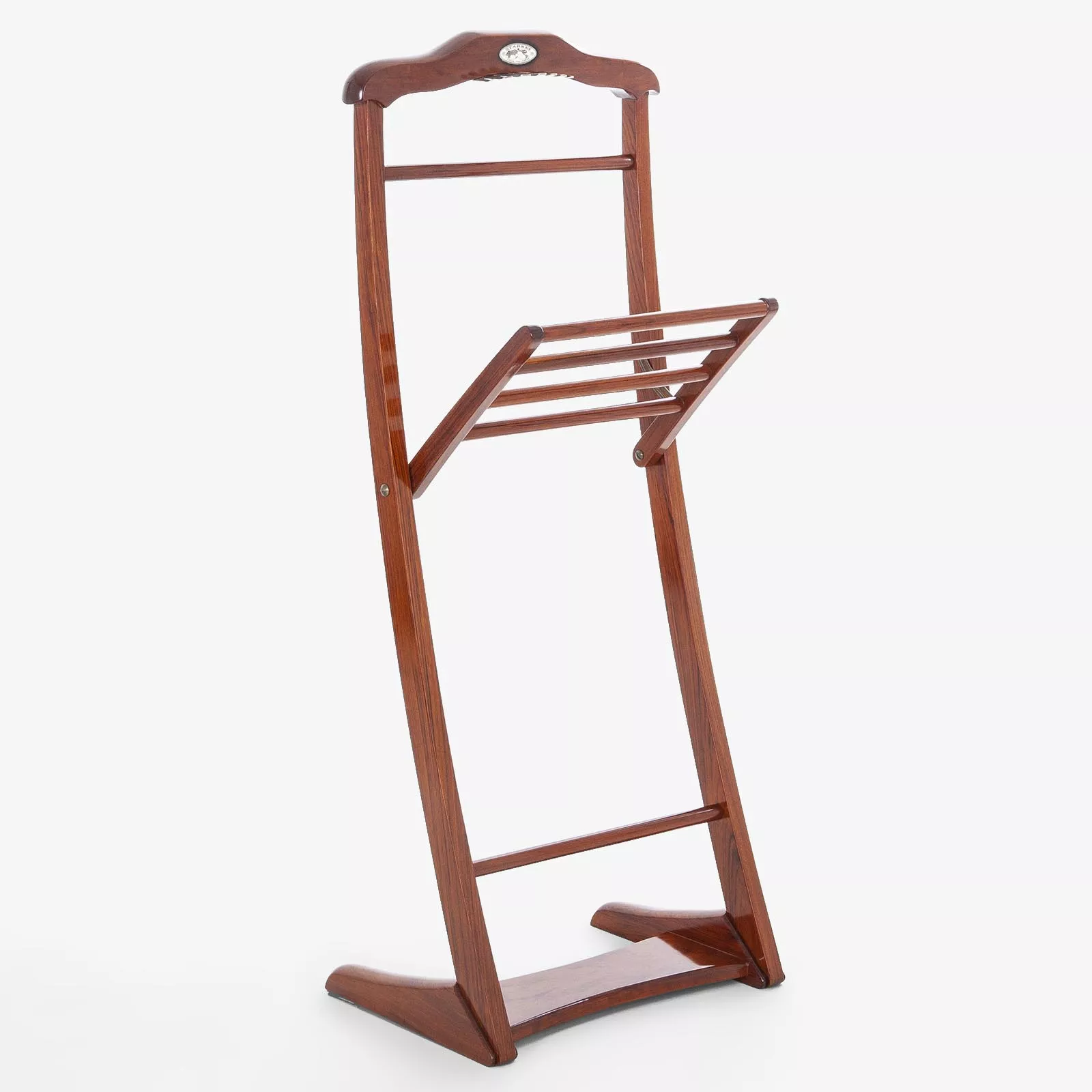 RajoNN Hardwood Clothes Valet Stand Wardrobe Suit Valet Stand Organizer Suit Hanger,With Drawer Trouser Bar And Tie & Belt Bar Shoe Rack